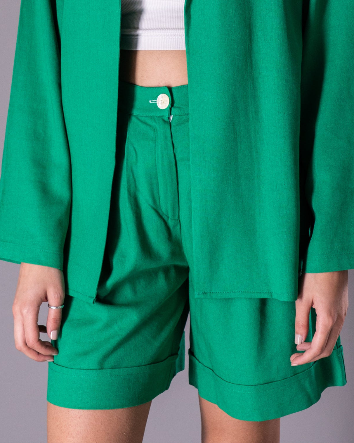 The Green Tailored Shorts