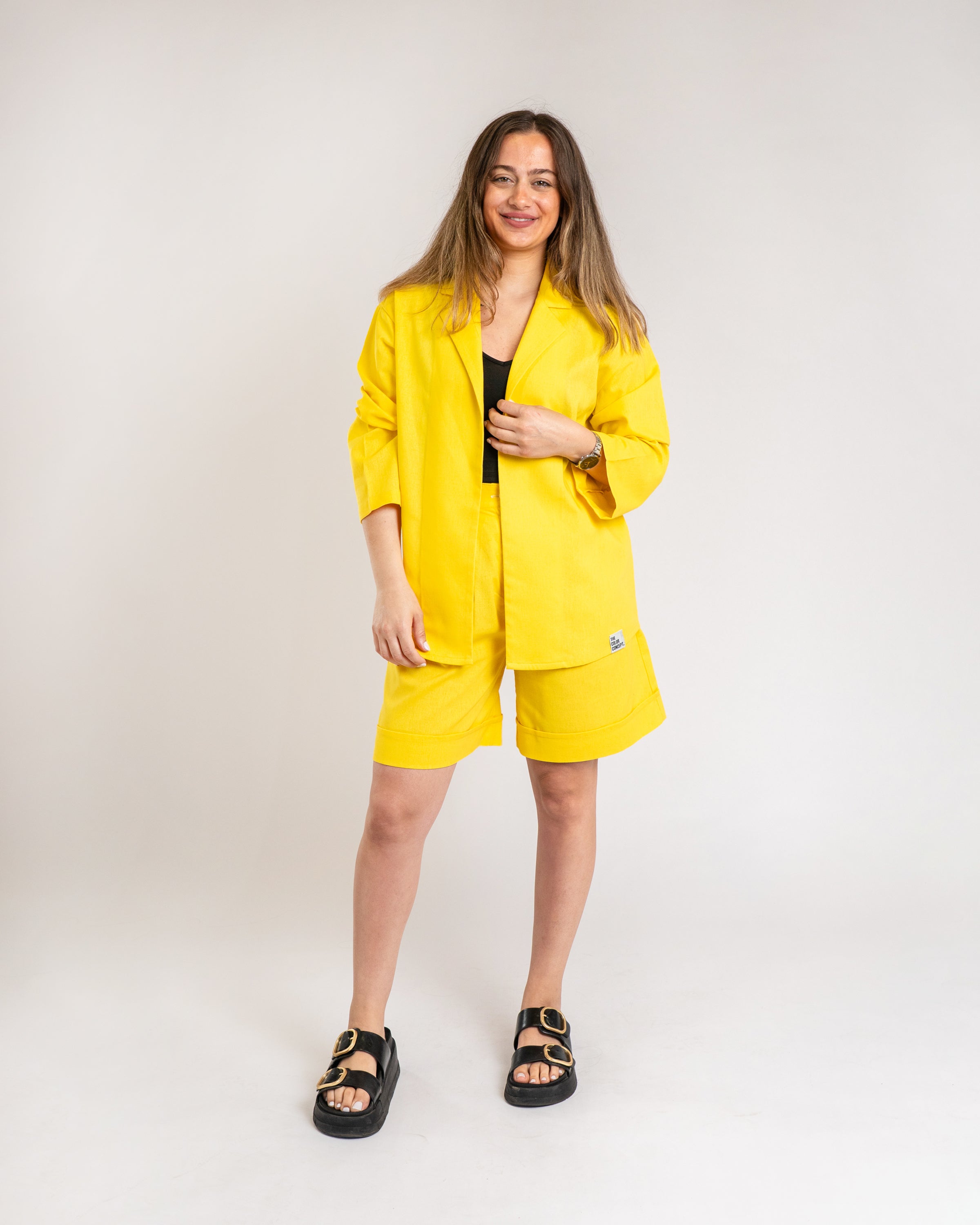 The Yellow Tailored Shorts