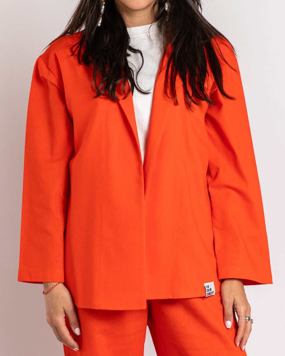 The Orange Overshirt