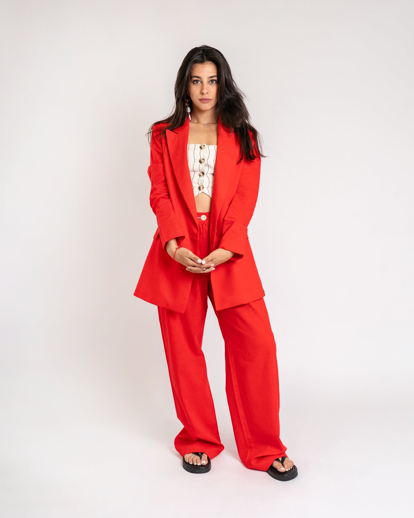 The Red Tailored Pants