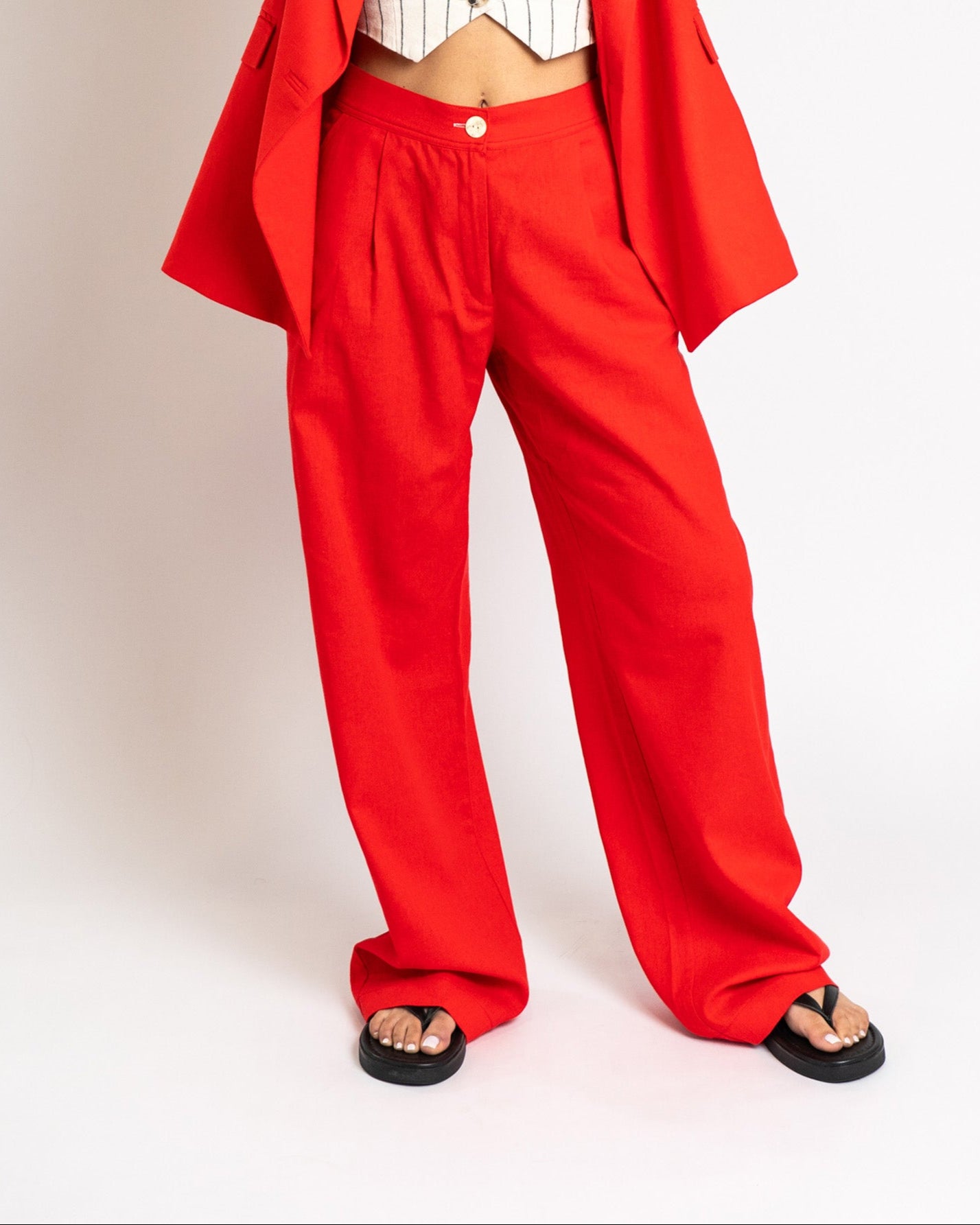 The Red Tailored Pants