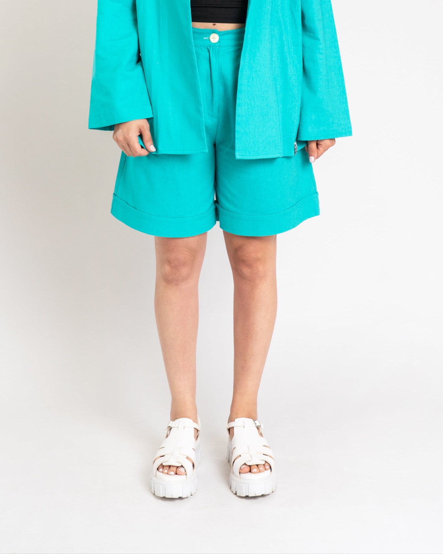 The Turquoise Tailored Shorts