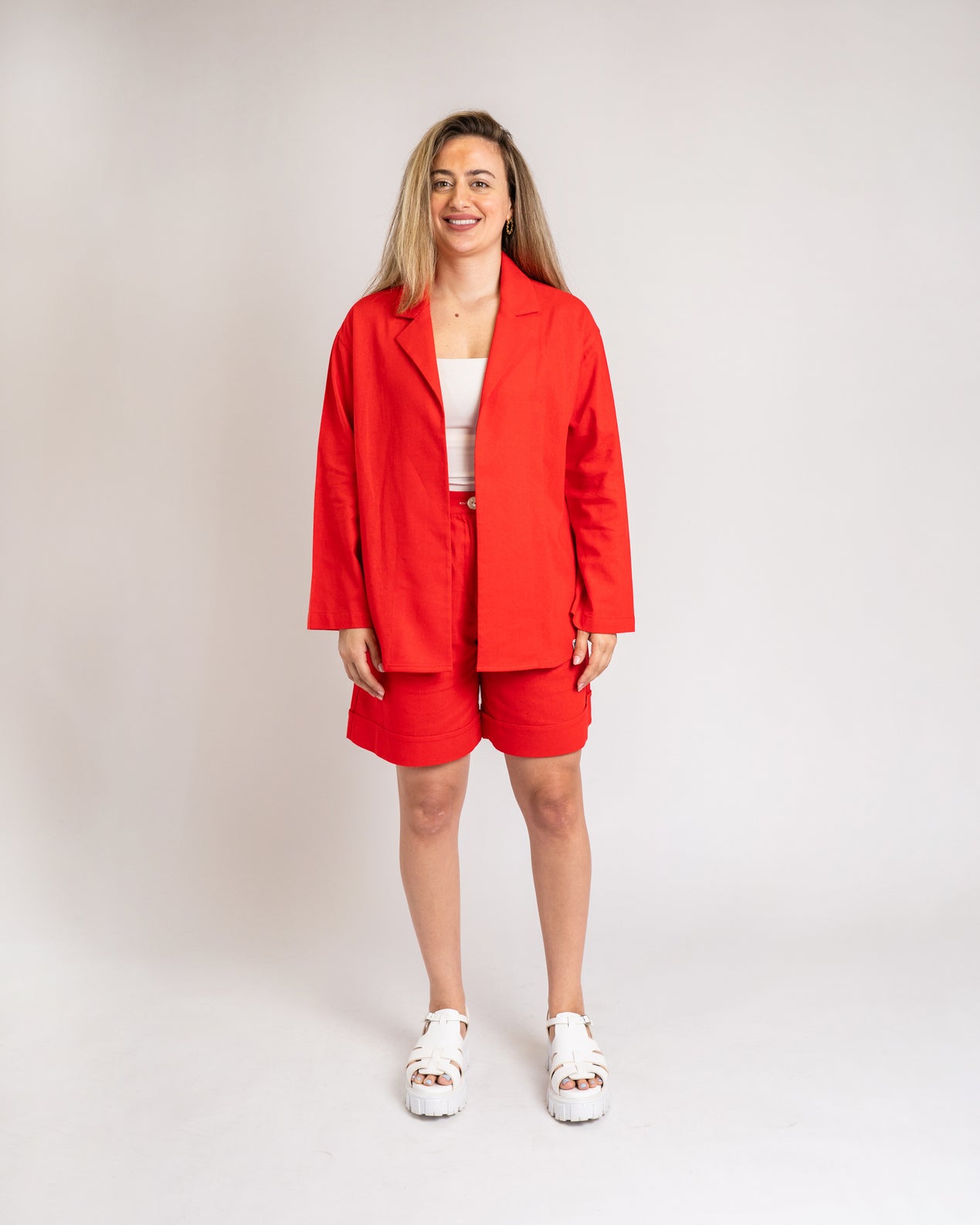 The Red Tailored Shorts