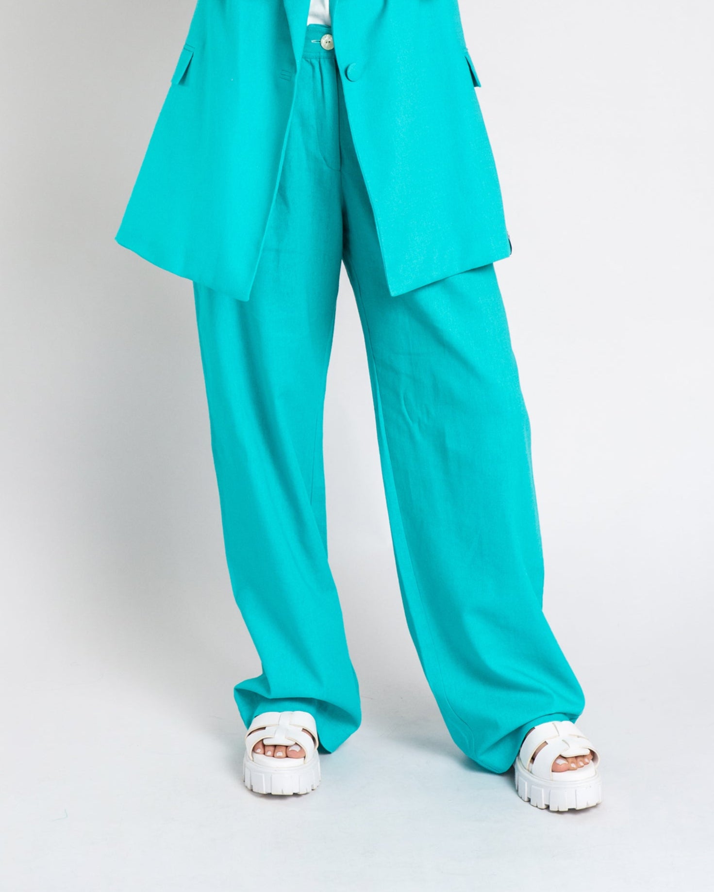 The Turquoise Tailored Pants