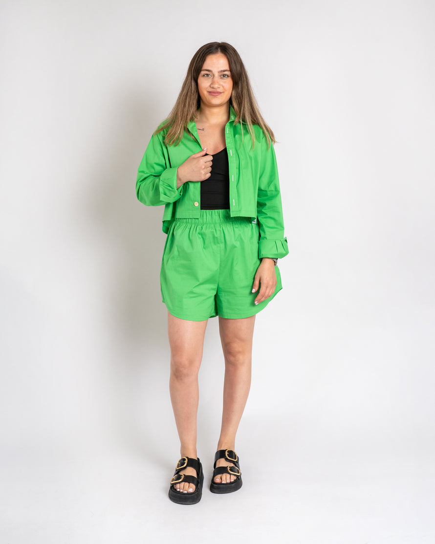 The Green Cropped Shirt