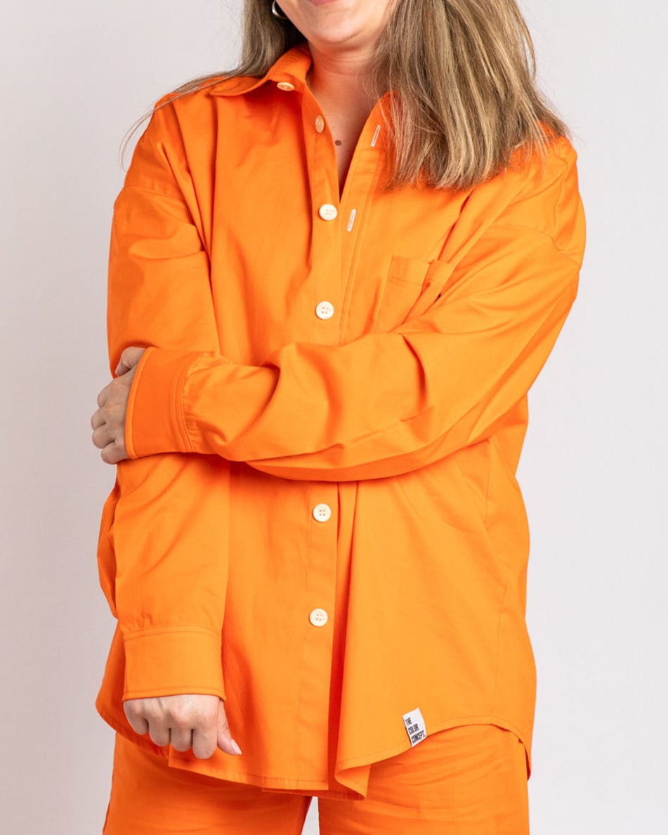 The Orange Over Sized Shirt