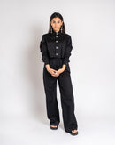 The Black Cropped Shirt