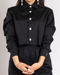 The Black Cropped Shirt