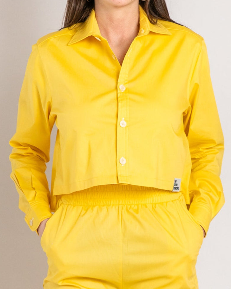 The Yellow Cropped Shirt