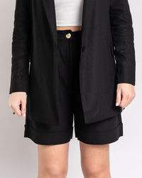 The Black Tailored Shorts